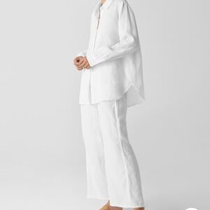 Eileen Fisher 100% Organic Linen Button Down